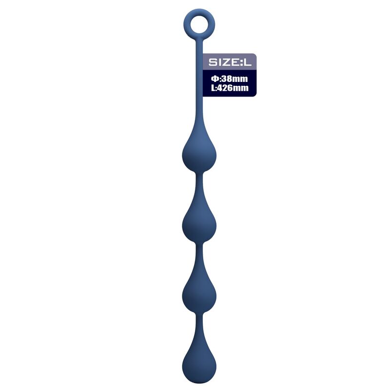 MR PLAY - BLAUE SILIKON-ANALPOLSTER, GRÖSSE L (42,6 CM)