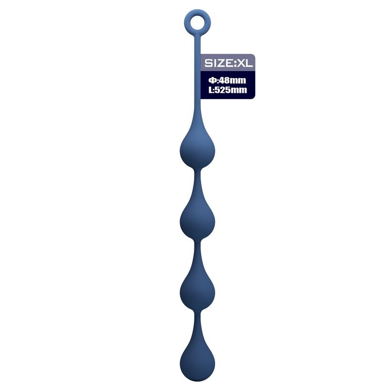 MR PLAY - BLAUE SILIKON-ANALPOLSTER, GRÖSSE XL, 52,5 CM