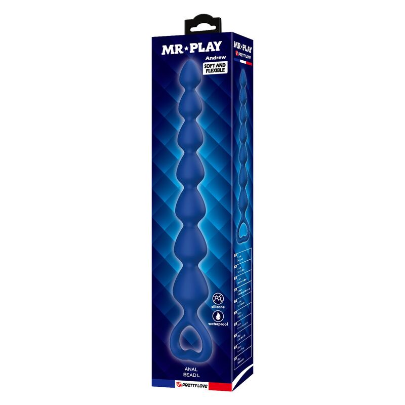 MR PLAY - BLAUE SILIKON-ANALKAPSELN &AMP; ANALPLUG 26,7 CM