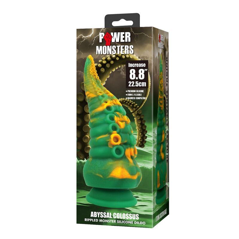 POWER MONSTERS - ABYSSAL COLOSSUS BICOLOR FANTASY SILIKONDILDO 22,5 CM Ø 6 CM