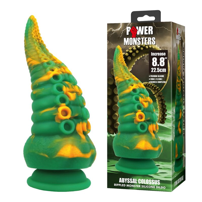 POWER MONSTERS - ABYSSAL COLOSSUS BICOLOR FANTASY SILIKONDILDO 22,5 CM Ø 6 CM
