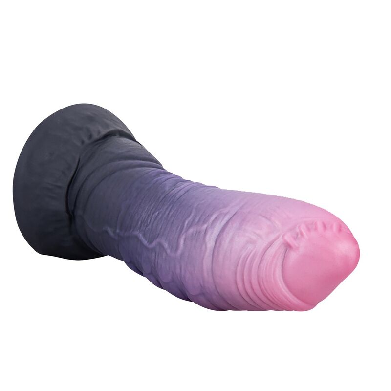POWER MONSTERS - SCHRECKLICHER TEUFEL, ZWEIFARBIGER FANTASIE-SILIKONDILDO, 24 CM Ø 6 CM
