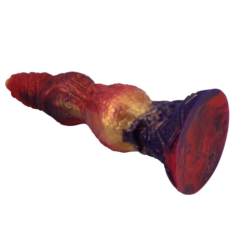 POWER MONSTERS - SAVAGE BEASTLORD DREIFARBIGER FANTASY-SILIKONDILDO 24 CM Ø 5 CM