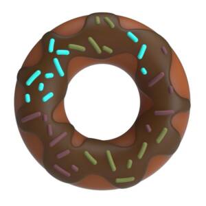 PRETTY LOVE - SUPER DONUT PENISRING BRAUN