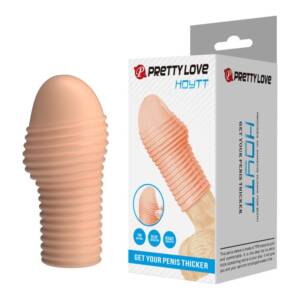 PRETTY LOVE – HEISSER PENISSÄRMEL FÜR EINEN DICKEREN PENIS IN NATÜRLICHER FARBE