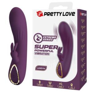 PRETTY LOVE - LANDYN WIEDERAUFLADBARER HASENVIBRATOR MIT 10 FUNKTIONEN, LILA