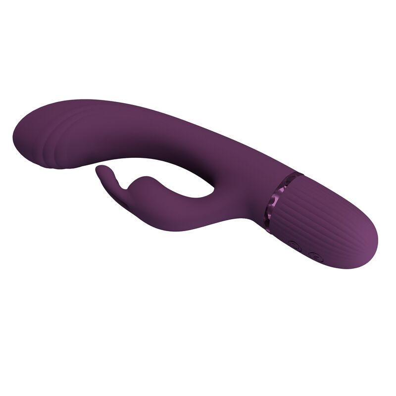 PRETTY LOVE - ROCCO WIEDERAUFLADBARER HASENVIBRATOR MIT 10 FUNKTIONEN, LILA