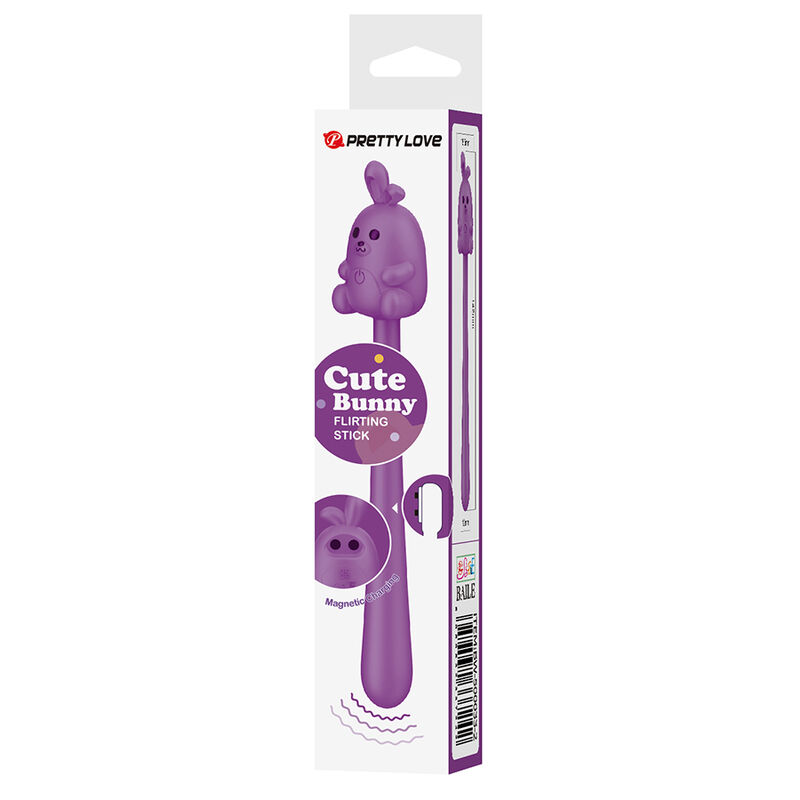 PRETTY LOVE – NIEDLICHER HASE-FLIRTSTIFT, FLEXIBLER VIBRATOR, USB-AUFLADBAR, LILA