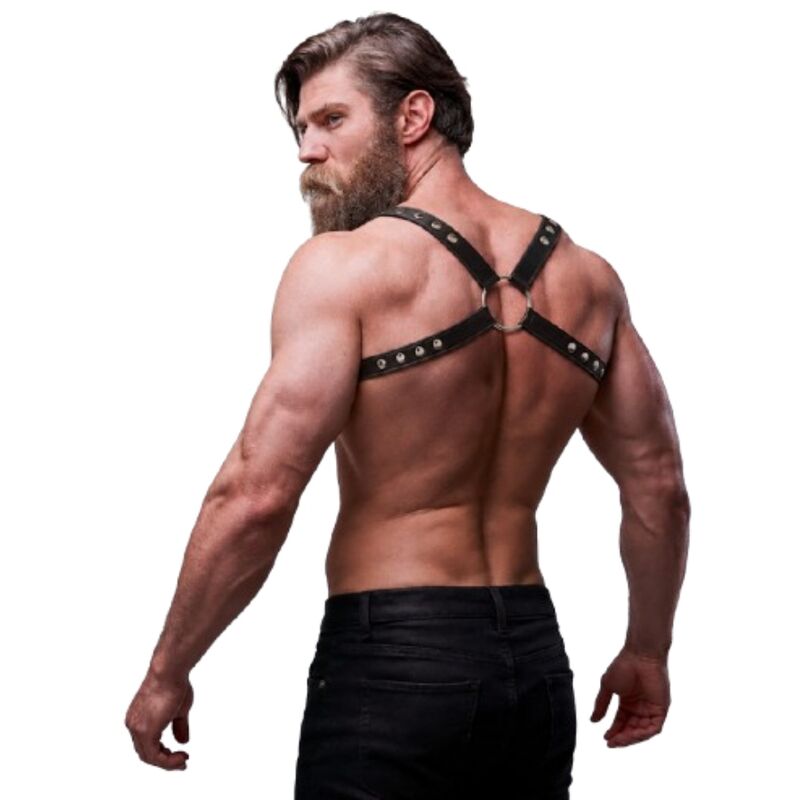FETISH SUBMISSIVE ATTITUDE - Rückenharness aus Ökoleder für Herren