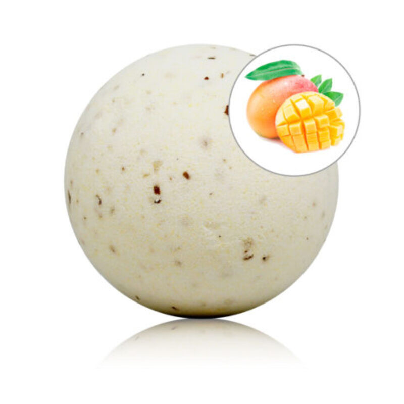 TALOKA - Badebombe mit Mango-Duft und Rosenblüten