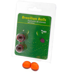 TALOKA - 2 Brasilianische Kugeln Erdbeer-Intim-Gel