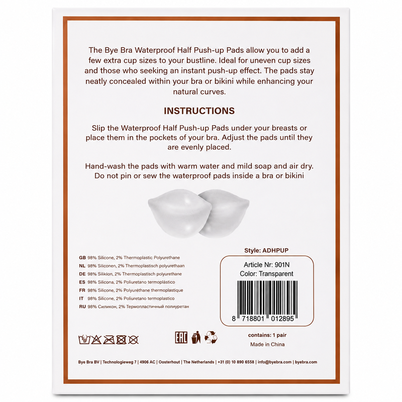 BYE-BRA - SEMI-PADS PUSH-UP TRANSPARENT