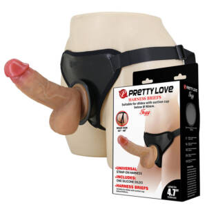 PRETTY LOVE – UNIVERSAL-STRAP-ON-GURT MIT REALISTISCHEM DILDO
