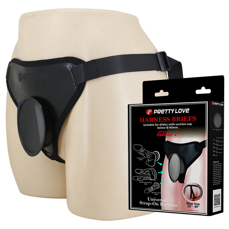 PRETTY LOVE - UNIVERSAL STRAP-ON HARNESS SCHWARZ