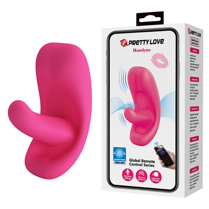 PRETTY LOVE - HAZELYNN 12-FUNKTIONEN-MASSAGEGERÄT MIT APP-STEUERUNG, PINK