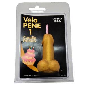 DIABLO PICANTE - PENISKERZE IN FORM DER ZAHL 1, GOLDFARBE