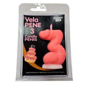 DIABLO PICANTE - PENISKERZE IN FORM DER ZAHL 3, ROSA FARBE