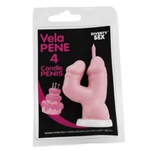 DIABLO PICANTE - PENISKERZE IN FORM DER ZAHL 4, ROSA FARBE
