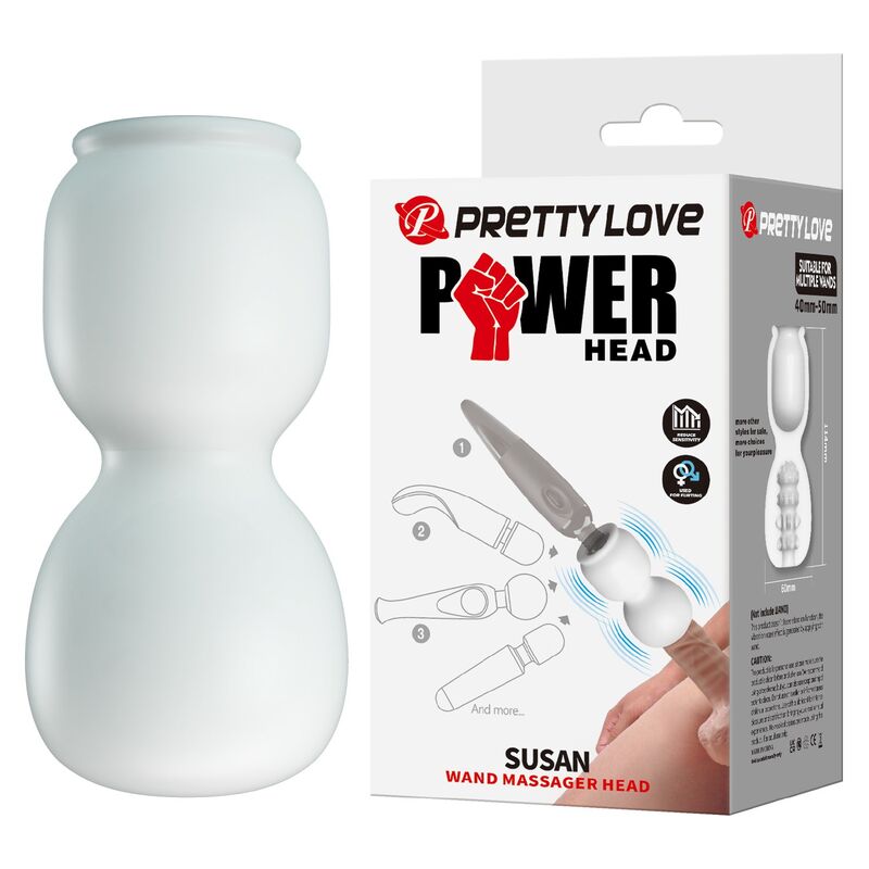 PRETTY LOVE - SUSAN POWER HEAD WAND MASSAGEAUFSATZ Ø 6,5 CM
