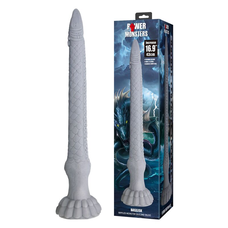 POWER MONSTERS - BASILISK FANTASY SILIKONDILDO 43 CM Ø 5 CM