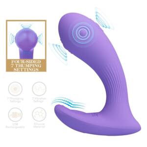 PRETTY LOVE - ANDROMEDA WIEDERAUFLADBARER DOPPELSTIMULATIONSVIBRATOR LILA