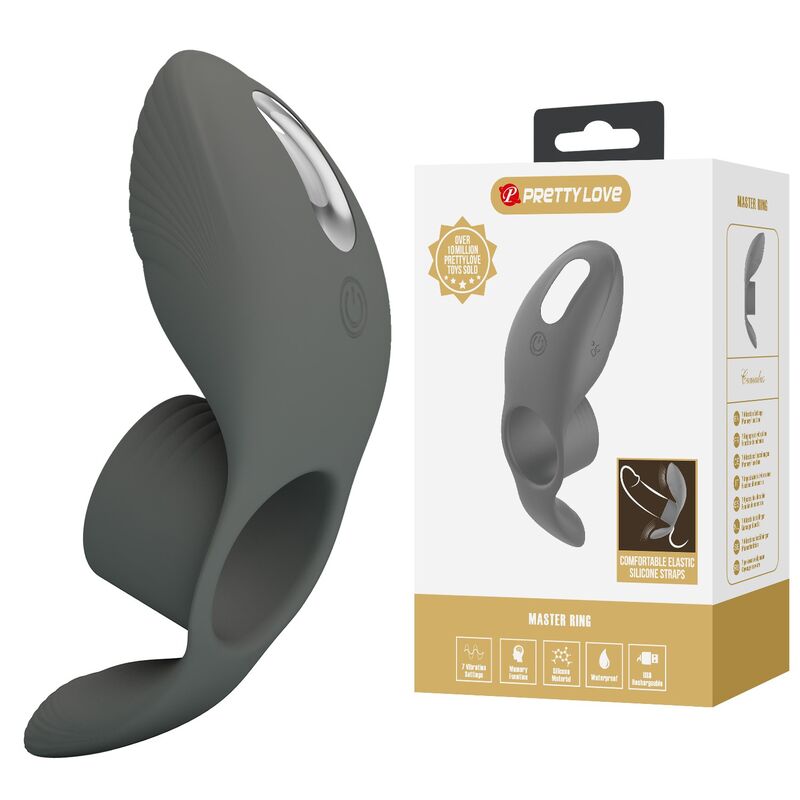 PRETTY LOVE - WIEDERAUFLADBARER VIBRATIONSRING MIT DOPPELTER STIMULATION