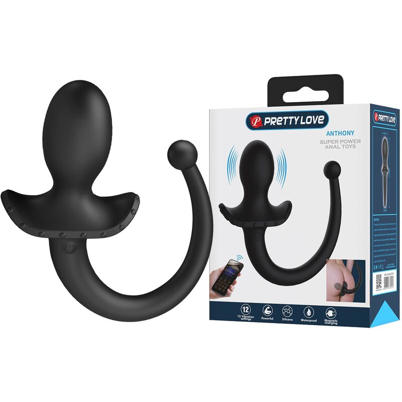 PRETTY LOVE – ANTHONY APP-STEUERUNG ANAL- UND PERINEUMVIBRATOR SCHWARZ