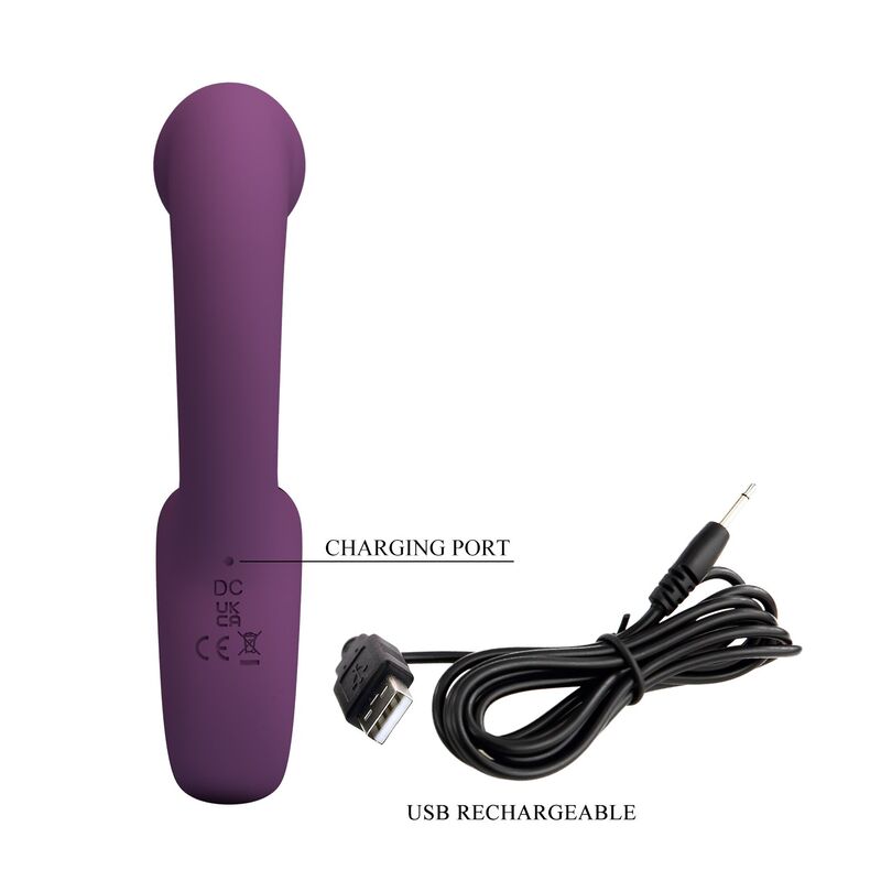 PRETTY LOVE - BRYNNLEE WIEDERAUFLADBARER VIBRATOR MIT ORALSTIMULATOR, 10 VIBRATIONSMÖGLICHKEITEN & 5 LECKFUNKTIONEN, LILA
