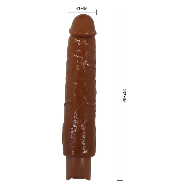 PRETTY LOVE - GAVIN REALISTISCHER VIBRATOR 25 CM Ø 5 CM BRAUN