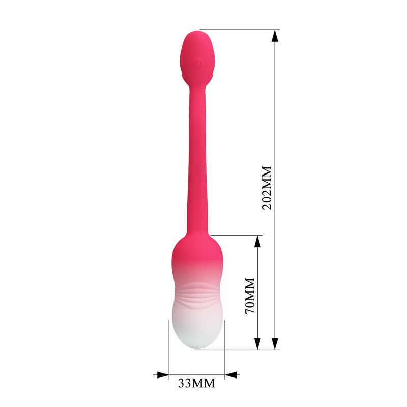 PRETTY LOVE – PULSIERENDES VIBRATIONS-EI MIT APP-STEUERUNG, 12 FUNKTIONEN, USB-AUFLADBAR, PINK
