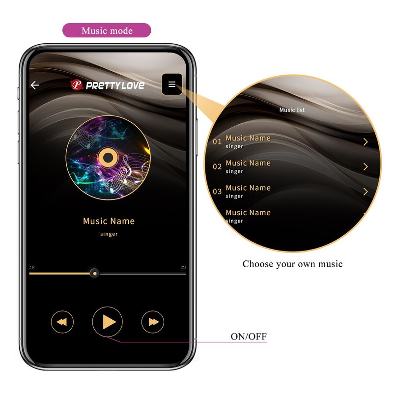 PRETTY LOVE – PULSIERENDES VIBRATIONS-EI MIT APP-STEUERUNG, 12 FUNKTIONEN, USB-AUFLADBAR, GRÜN-GELB