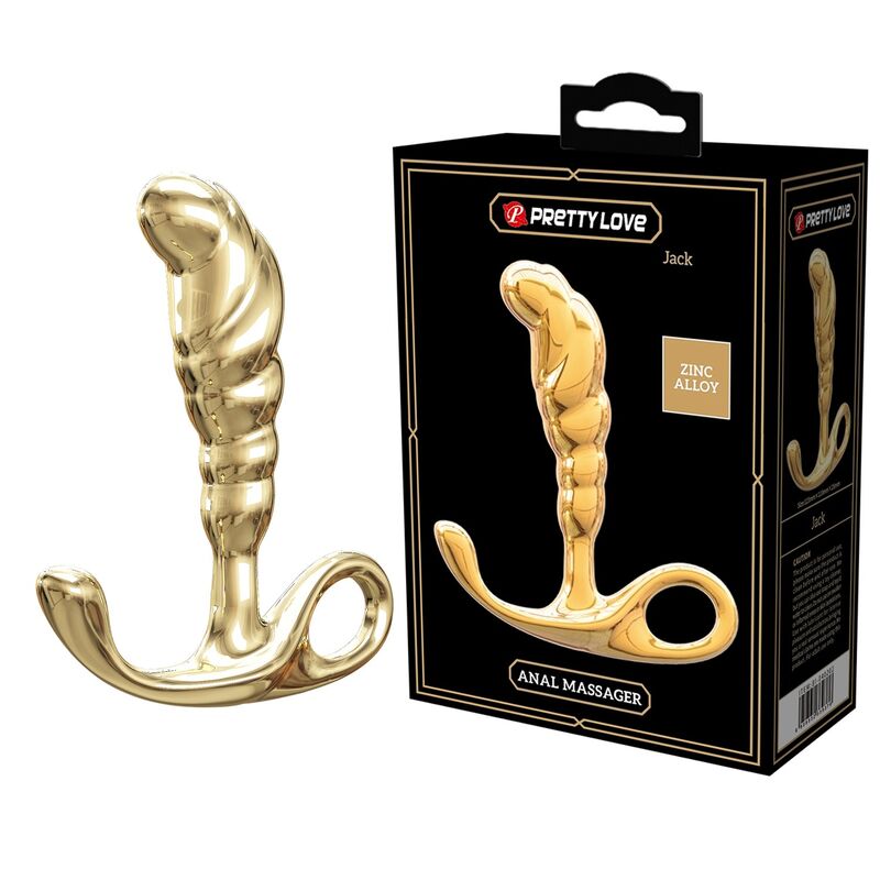 PRETTY LOVE – JACK PROSTATAMASSAGEGERÄT AUS ZINKLEIDE, GOLD