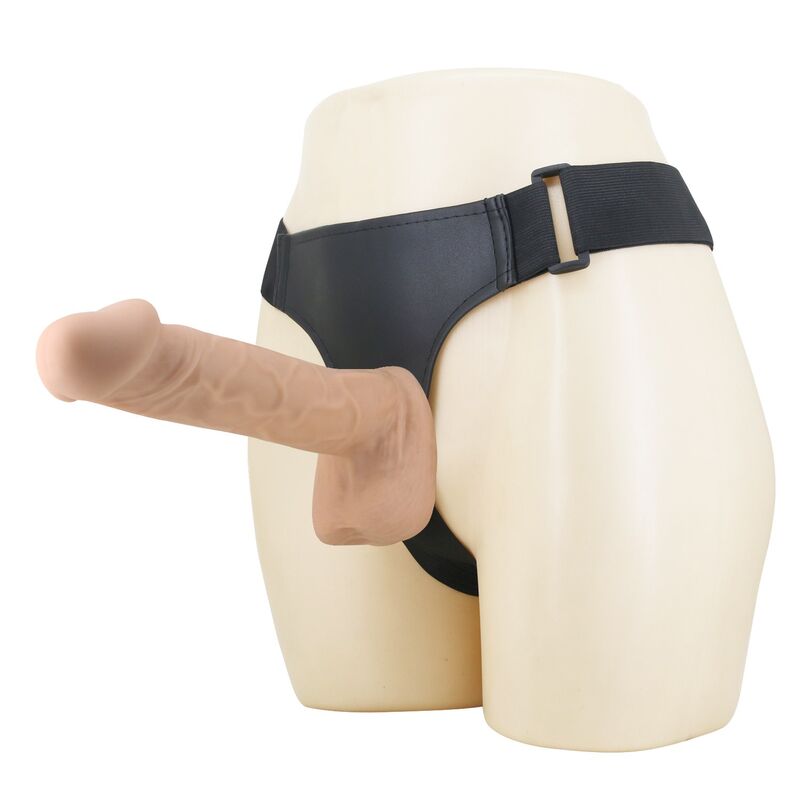 PRETTY LOVE - KASPAR HARNESS MIT FLEXIBLES DILDO 21 CM Ø 5 CM NATÜRLICH