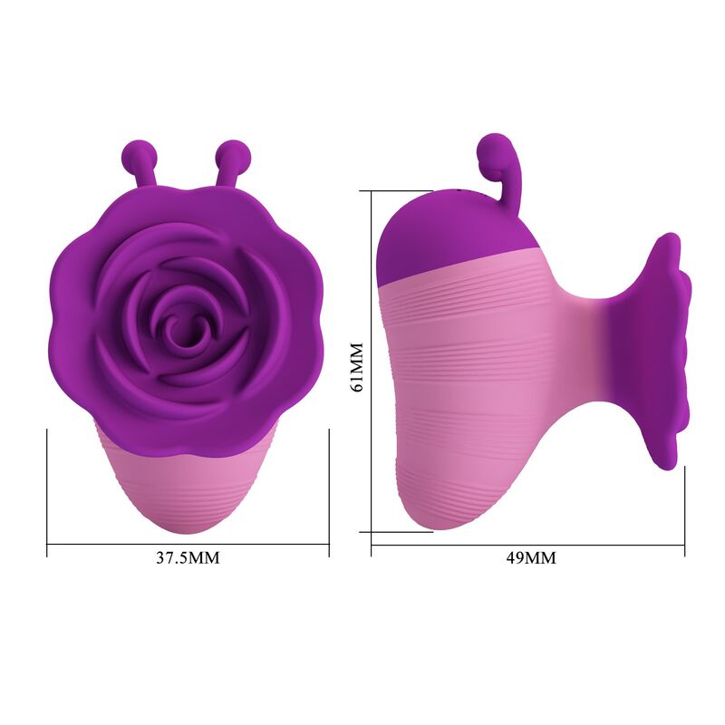PRETTY LOVE - LITTLE BEE WIEDERAUFLADBARER KLITORALSTIMULATOR, 7 MODI, LILA-ROSA