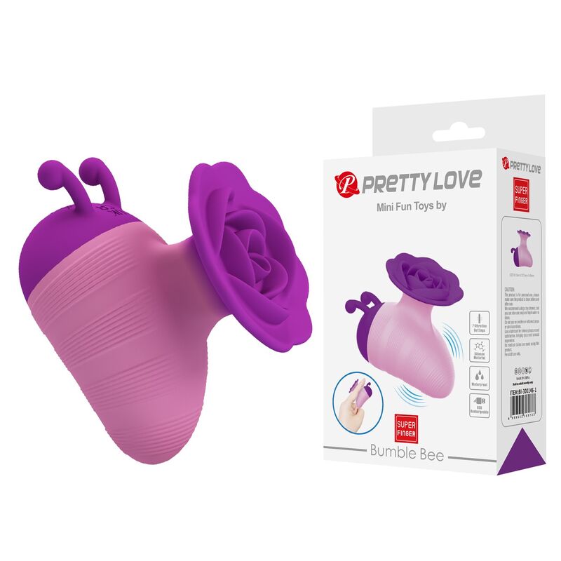 PRETTY LOVE - LITTLE BEE WIEDERAUFLADBARER KLITORALSTIMULATOR, 7 MODI, LILA-ROSA
