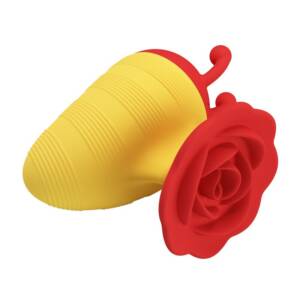 PRETTY LOVE - LITTLE BEE WIEDERAUFLADBARER KLITORALSTIMULATOR 7 MODI ROT/GELB
