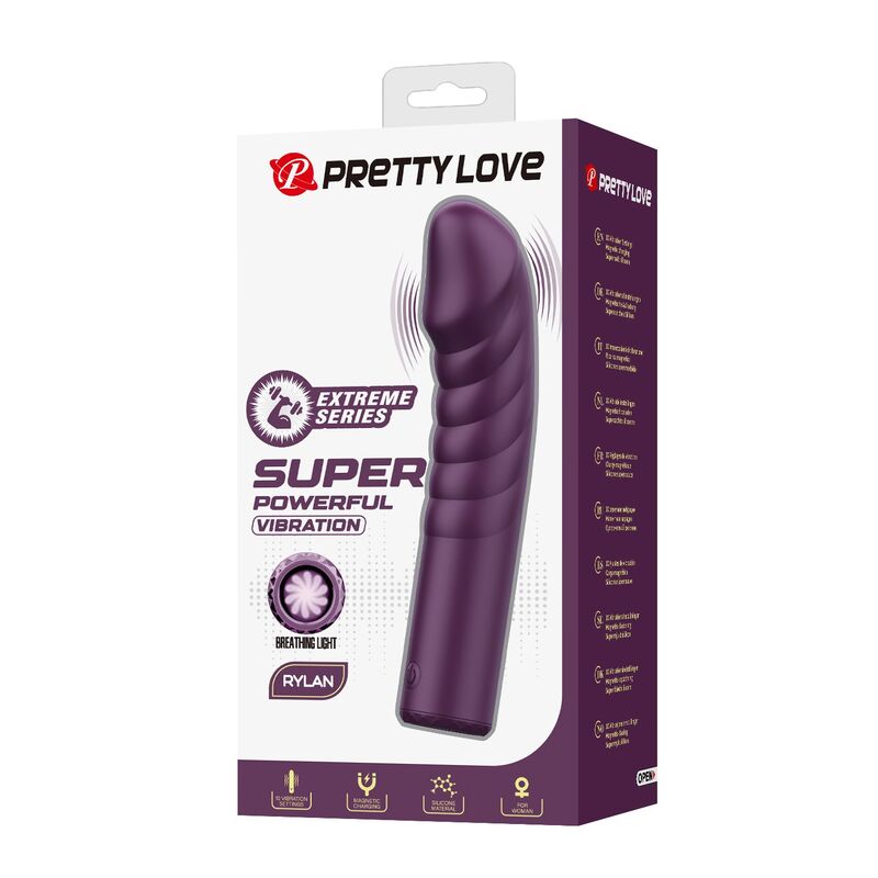 PRETTY LOVE - RYLAND WIEDERAUFLADBARER VIBRATOR MIT 10 FUNKTIONEN, LILA