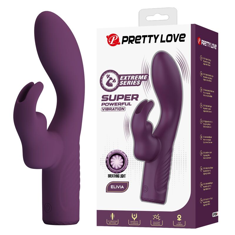PRETTY LOVE - OLIVIA WIEDERAUFLADBARER HASENVIBRATOR MIT 10 FUNKTIONEN