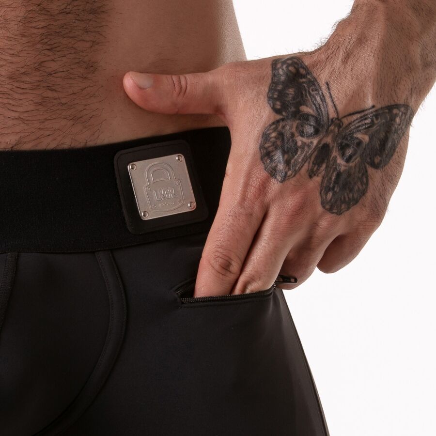 LOCKER GEAR - BREITER BUND-TRUNKHOSE SCHWARZ XL