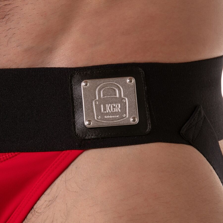 LOCKER GEAR - BREITER TAILBAND-JOCKSTRAP ROT L