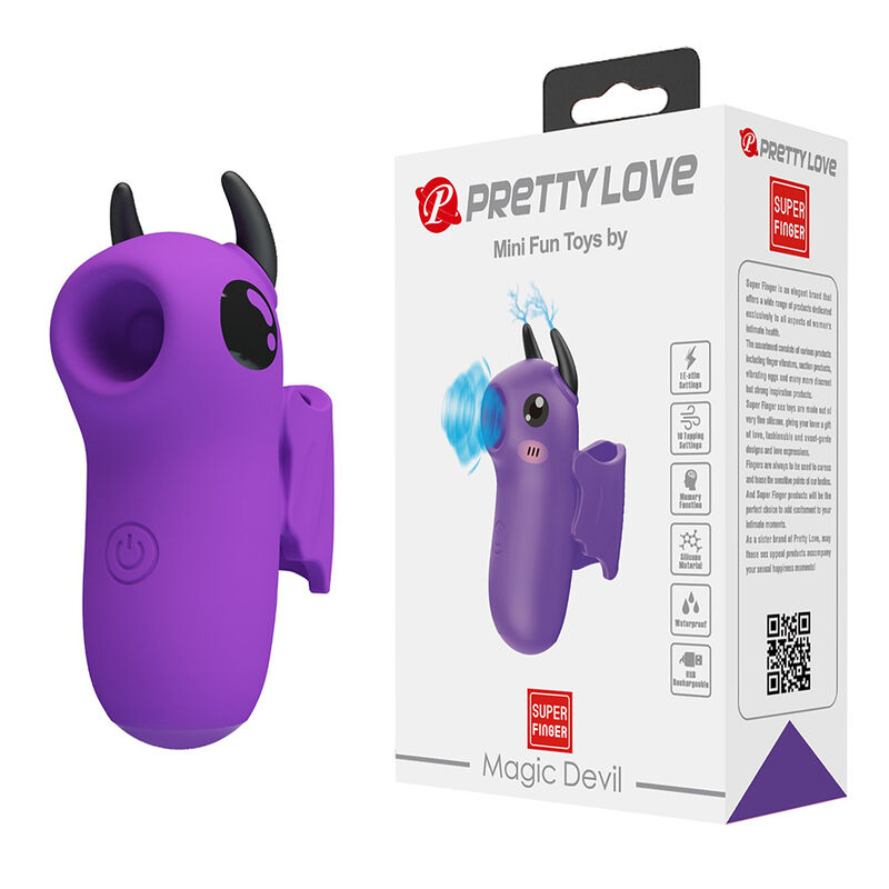 PRETTY LOVE - MAGIC DEVIL LILA WIEDERAUFLADBARER FINGERSTIMULATOR