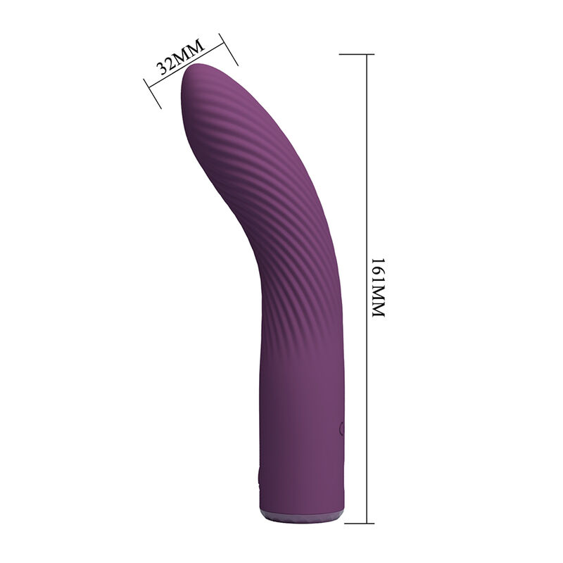PRETTY LOVE - KISSELL WIEDERAUFLADBARER VIBRATOR MIT 10 FUNKTIONEN, LILA