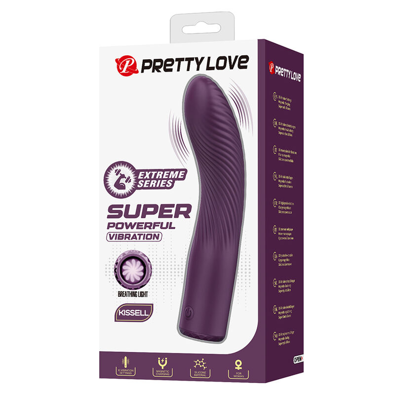 PRETTY LOVE - KISSELL WIEDERAUFLADBARER VIBRATOR MIT 10 FUNKTIONEN, LILA