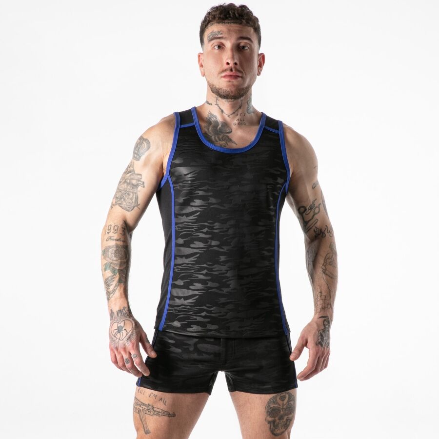 LOCKER GEAR - VOLLSTÄNDIGER MILITÄRZUGRIFF TANKTOP BLAU S