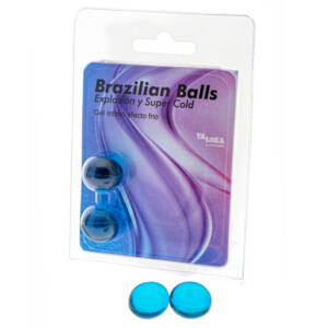 TALOKA - 2 Brazilian Balls, aufregendes Gel mit Kühleffekt