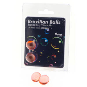 TALOKA - 2 BRASILIANISCHE Bälle mit Vibrationseffekt, aufregendes Gel