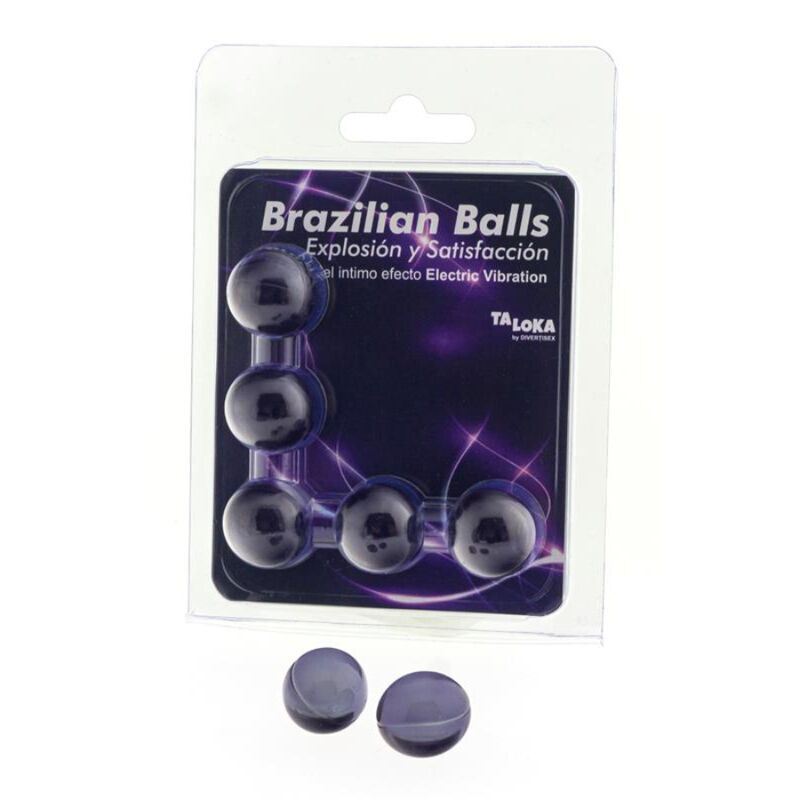 TALOKA - 5 Brasilianische Bälle, elektrischer Vibrationseffekt, aufregendes Gel