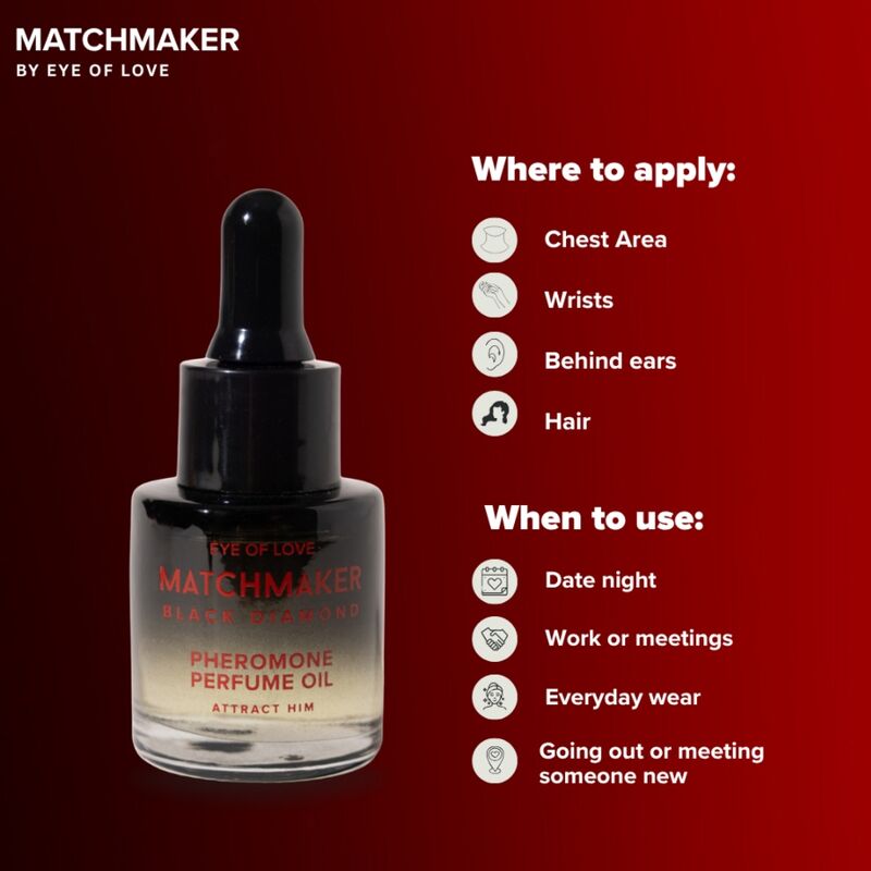 EYE OF LOVE - MATCHMAKER BLACK DIAMOND PHEROMON PARFÜMÖL 20 ML