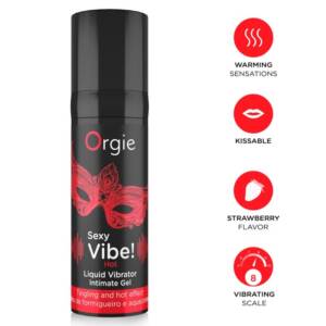 ORGIE - SEXY VIBE! HEISSER, WÄRMENDE FLÜSSIGKEITSVIBRATOR 15 ML
