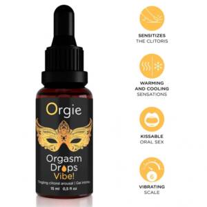 ORGIE - ORGASMUS-TROPFEN-VIBULATOR! VIBRIERENDER KLITORISTISCHER ERMÖGLICHUNGSSPANNER 15 ML